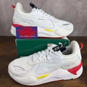 NEW Puma RS-X Trophy Scuderia Ferrari White Rosso Corsa Size 9.5 370581-01 Shoes